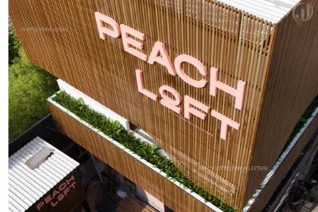 facade peach loft